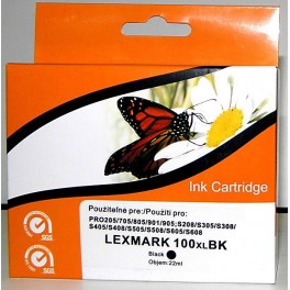 Cartridge kompatibilní s Lexmark 100XL černá velká (14N1068E) Cartridge kompatibilní s Lexmark 100XL černá velká (14N1068E)