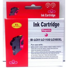 cartridge LC-1100M / LC-980M červená pro Brother - kompatibilní cartridge LC-1100M / LC-980M červená pro Brother - kompatibilní