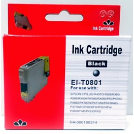 Cartridge Epson T0801 černá Pigment - kompatibilní Cartridge Epson T0801 černá Pigment - kompatibilní