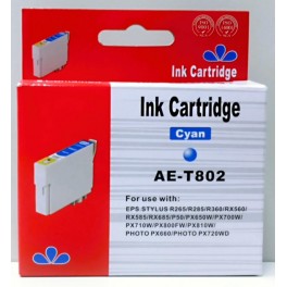 Cartridge Epson T0802 modrá Pigment - kompatibilní Cartridge Epson T0802 modrá Pigment - kompatibilní