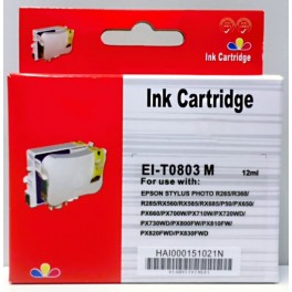 Cartridge Epson T0803 červená Pigment - kompatibilní Cartridge Epson T0803 červená Pigment - kompatibilní