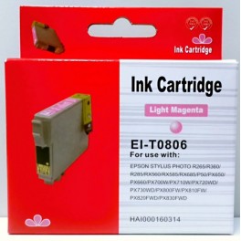 Cartridge Epson T0806 červená foto Pigment - kompatibilní Cartridge Epson T0806 červená foto Pigment - kompatibilní